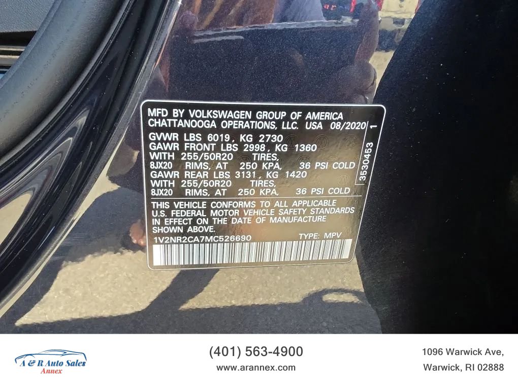 Used 2021 Volkswagen Atlas SE w/ Towing Package AWD/4WD image 20