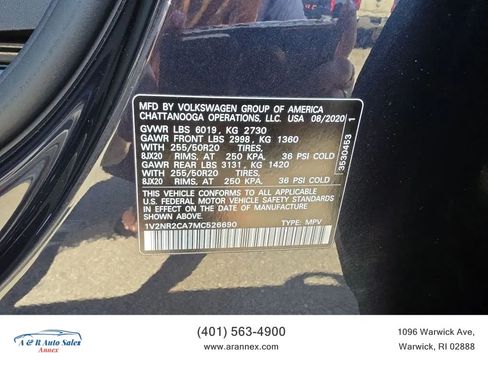 Used 2021 Volkswagen Atlas SE w/ Towing Package AWD/4WD image 20