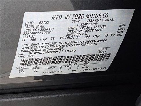 Used 2022 Lincoln Aviator Reserve w/ Equipment Group 201A RWD image 27