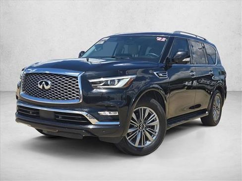Used 2022 INFINITI QX80 Luxe w/ Cargo Package RWD image 1