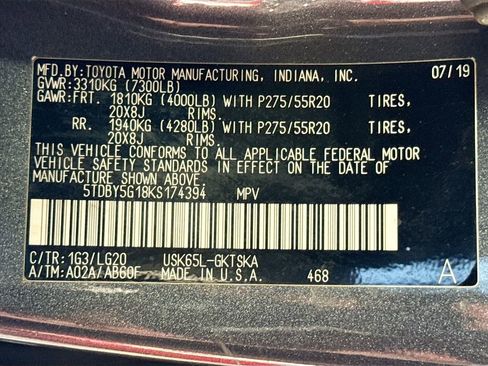Used 2019 Toyota Sequoia TRD Sport w/ TRD Sport Premium Package AWD/4WD image 25