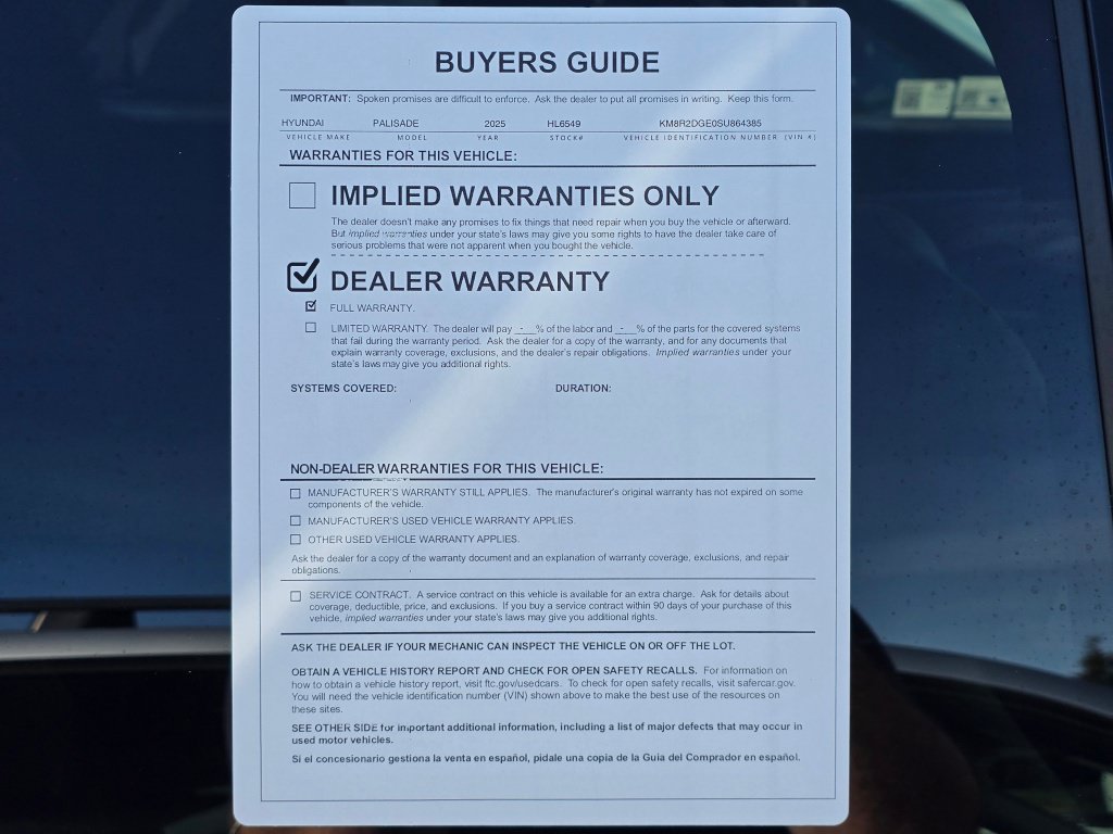Used 2025 Hyundai Palisade SEL AWD/4WD image 45