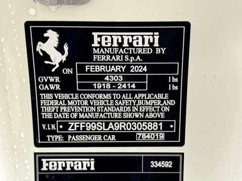 Certified 2024 Ferrari 296 GTB RWD image 27