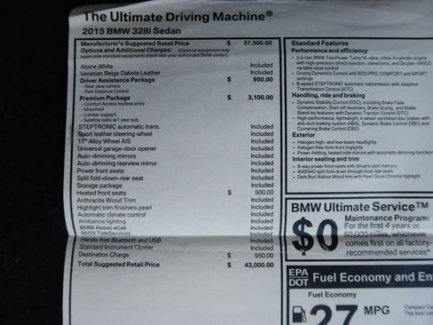 Used 2015 BMW 328i Sedan image 26