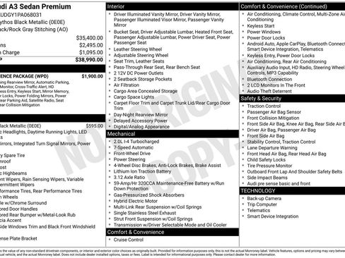 Certified 2023 Audi A3 2.0T Premium w/ Convenience Package image 33