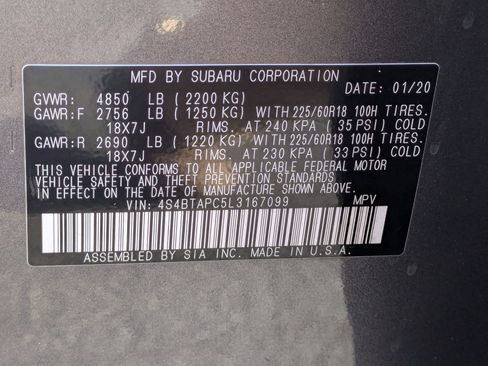 Used 2020 Subaru Outback Touring image 38