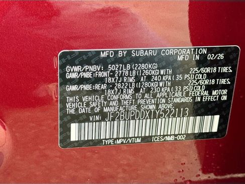 New 2026 Subaru Outback Limited AWD/4WD image 42