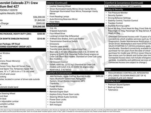 Used 2018 Chevrolet Colorado Z71 AWD/4WD image 3