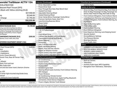 New 2026 Chevrolet TrailBlazer ACTIV w/ Convenience Package FWD image 4