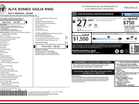 Used 2017 Alfa Romeo Giulia image 3