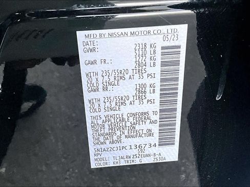 Certified 2023 Nissan Murano SL w/ SL Moonroof Package FWD image 33