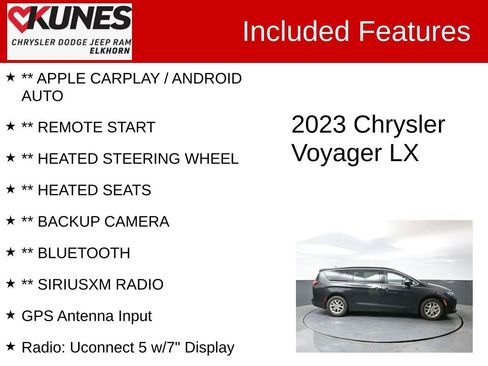 Used 2023 Chrysler Voyager LX FWD image 2