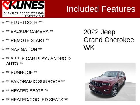 Used 2022 Jeep Grand Cherokee Limited w/ Luxury Group II image 2
