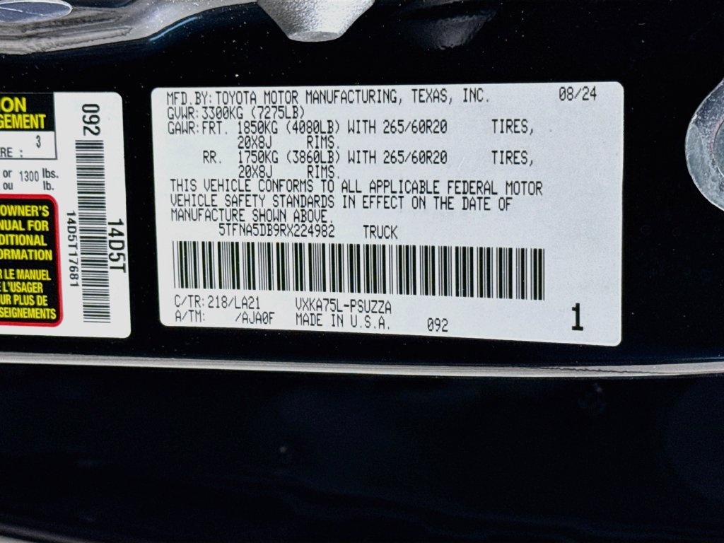 Used 2024 Toyota Tundra Platinum AWD/4WD image 33