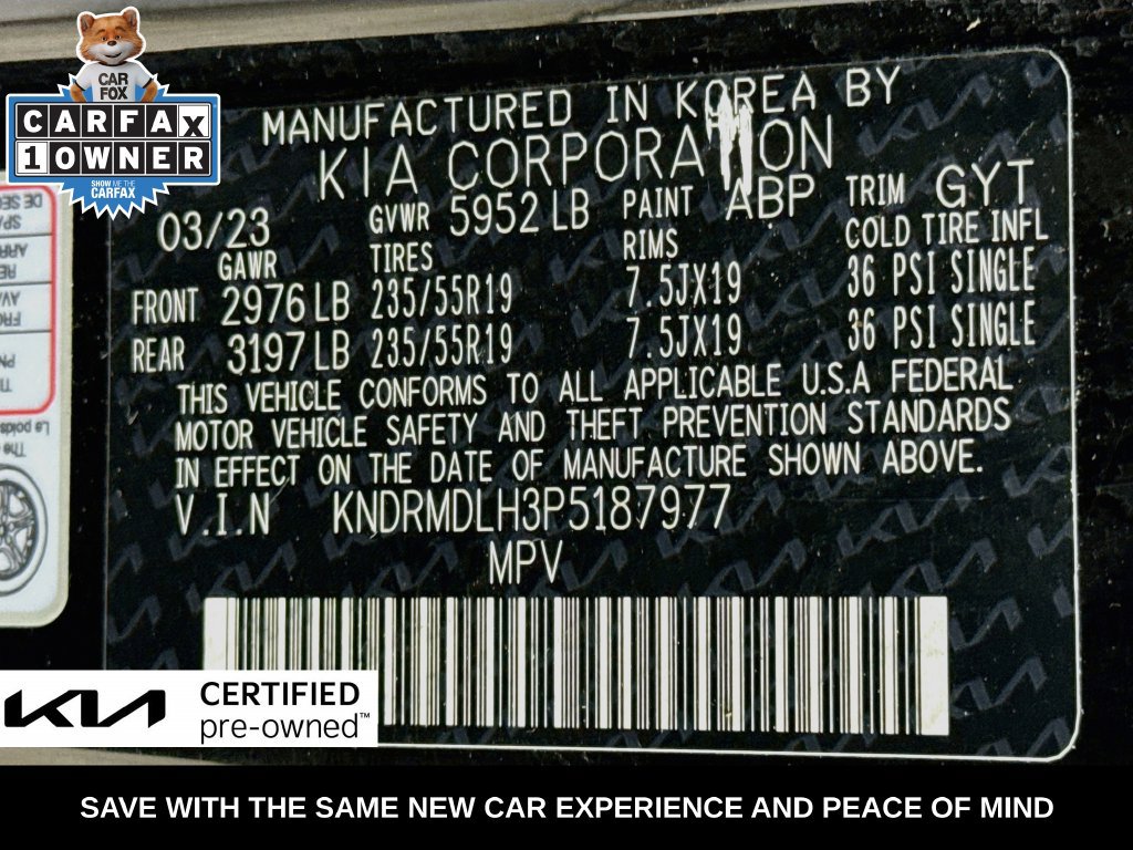 Certified 2023 Kia Sorento SX Prestige AWD/4WD image 38