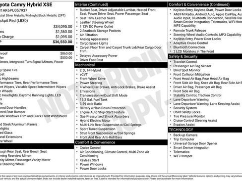 Used 2023 Toyota Camry XSE FWD image 41