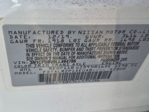 Used 2020 Nissan Kicks S FWD image 15
