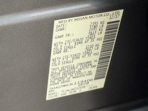 Used 2018 Nissan Murano Platinum image 44