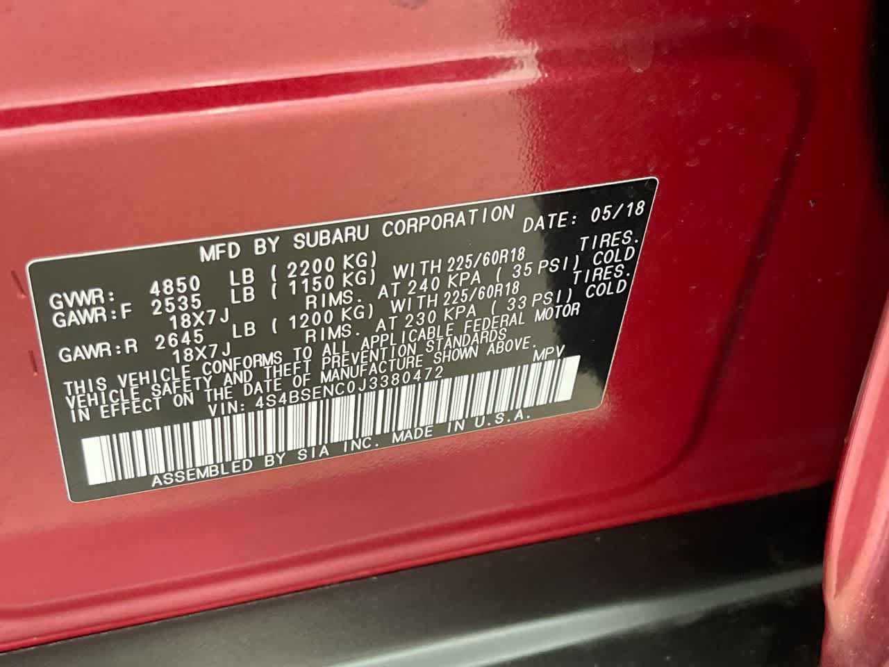 Used 2018 Subaru Outback 3.6R Limited AWD/4WD image 28