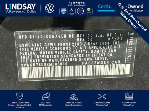 Used 2024 Volkswagen Jetta SEL image 27