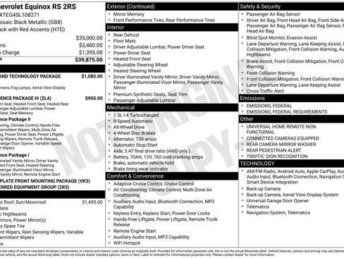 Used 2025 Chevrolet Equinox RS w/ Safety and Technology Package image 4