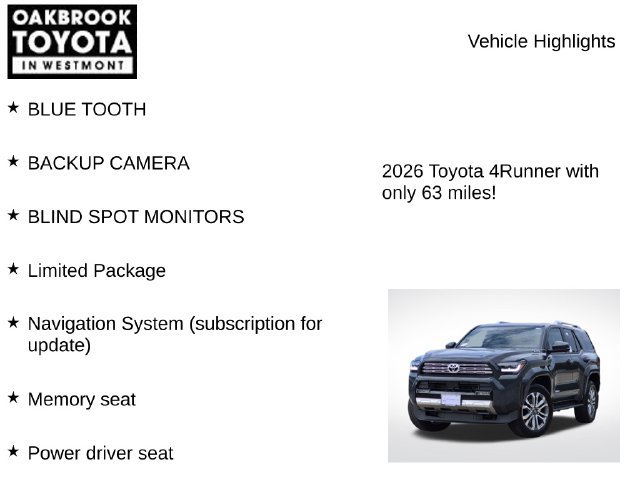 Used 2026 Toyota 4Runner Limited AWD/4WD image 5