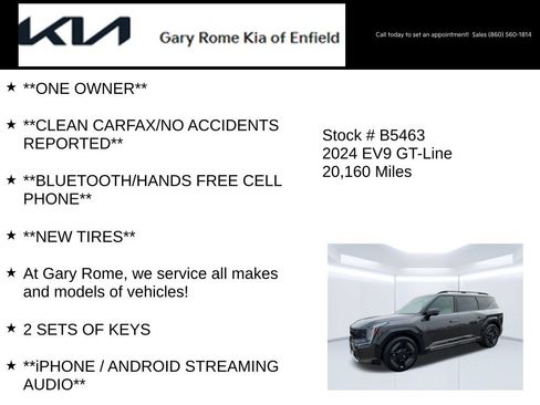 Certified 2024 Kia EV9 GT-Line AWD/4WD image 7