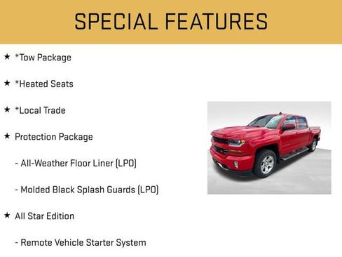 Used 2018 Chevrolet Silverado 1500 LT w/ All Star Edition AWD/4WD image 6