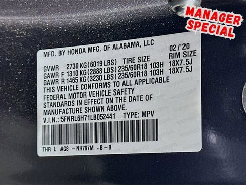 Used 2020 Honda Odyssey EX-L image 33