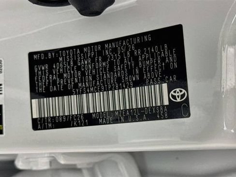 Certified 2026 Toyota Corolla SE w/ Carpet Mat Package (TMS) FWD image 31