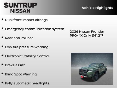 New 2026 Nissan Frontier PRO-4X w/ Tow Package AWD/4WD image 23