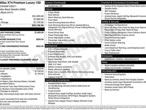 Used 2024 Cadillac XT4 Premium Luxury w/ Technology Package image 5