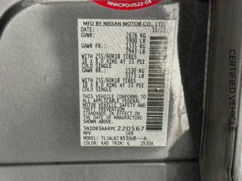 Certified 2023 Nissan Pathfinder S FWD image 30
