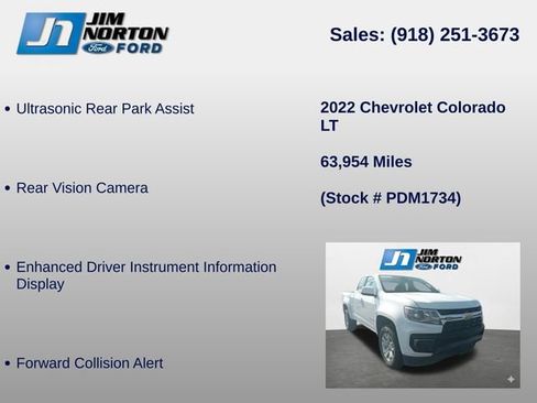 Used 2022 Chevrolet Colorado LT w/ Fleet Safety Package RWD image 14