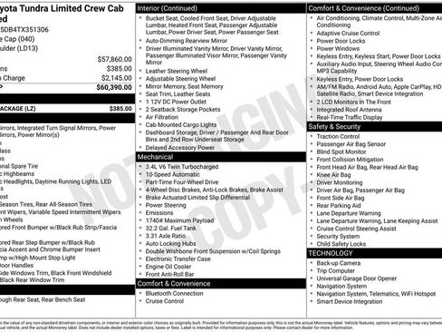 Used 2026 Toyota Tundra Limited w/ Power Package AWD/4WD image 39