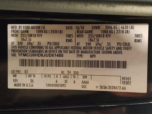 Used 2018 Ford Escape SEL FWD image 33