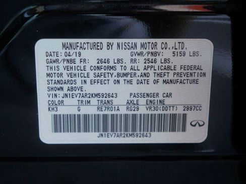 Used 2019 INFINITI Q50 Luxe w/ Essential Package (3.0T Luxe) image 40