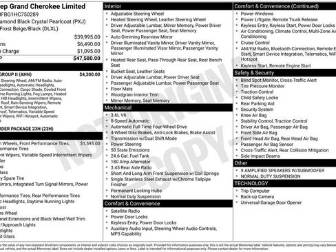 Used 2017 Jeep Grand Cherokee Limited w/ Luxury Group II image 2