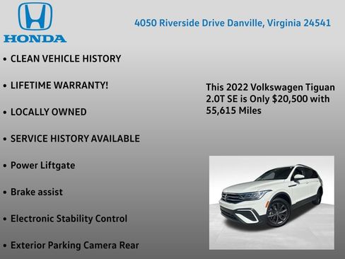 Used 2022 Volkswagen Tiguan SE AWD/4WD image 7