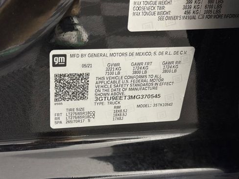 Used 2021 GMC Sierra 1500 AT4 w/ AT4 Preferred Package image 35