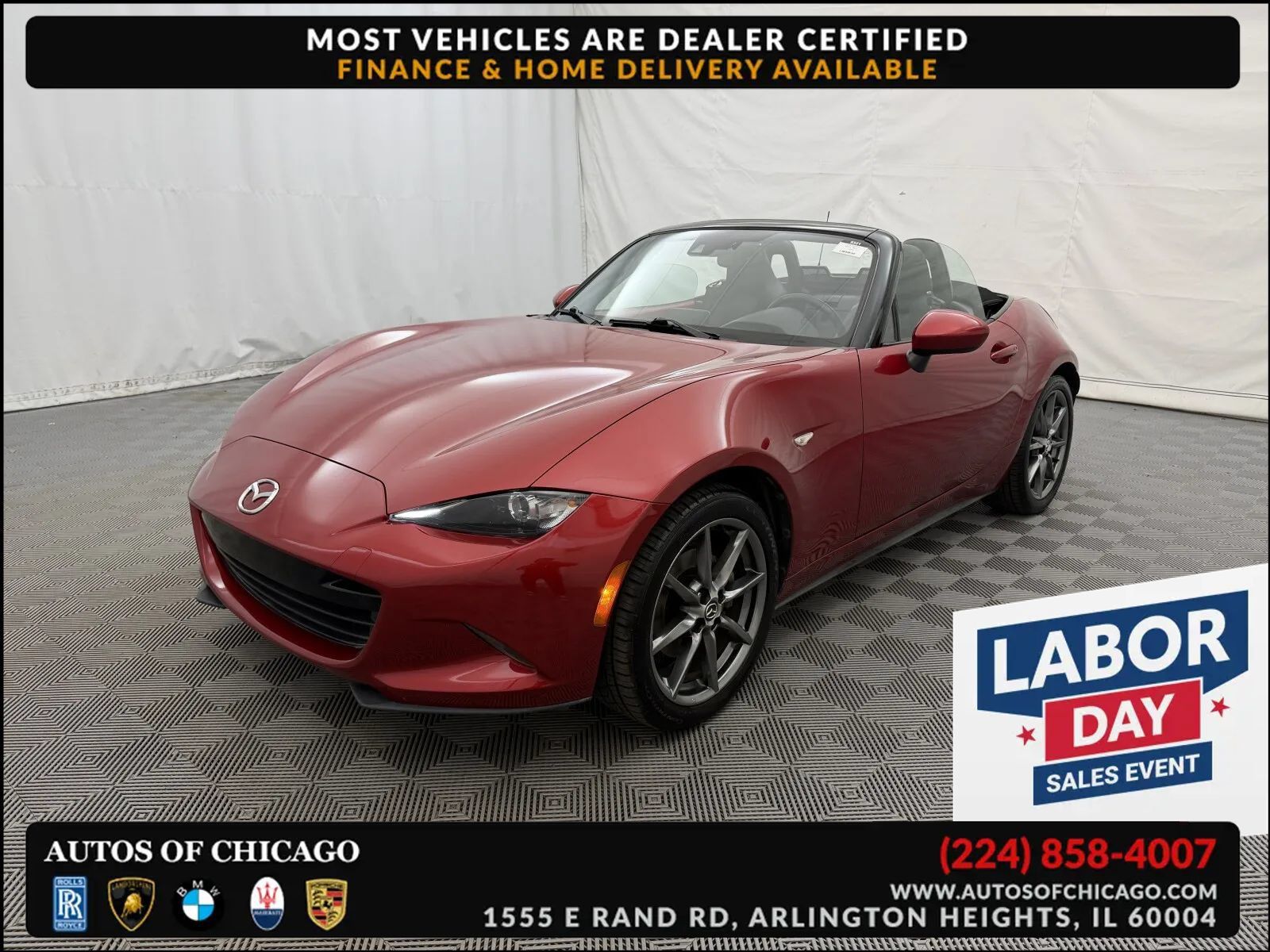 Used 2016 MAZDA MX-5 Miata Grand Touring RWD image 1