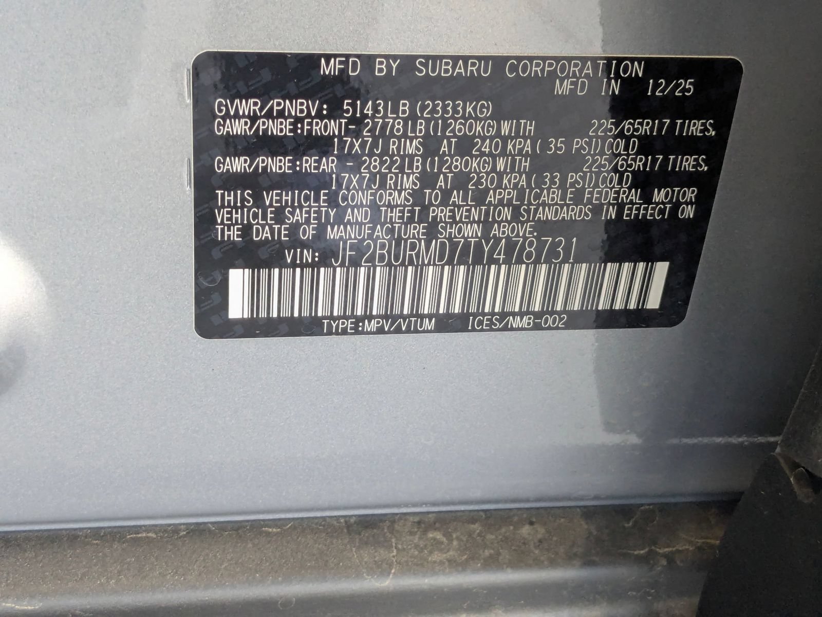 New 2026 Subaru Outback Wilderness AWD/4WD image 16