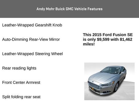Used 2015 Ford Fusion SE w/ Equipment Group 202A FWD image 16
