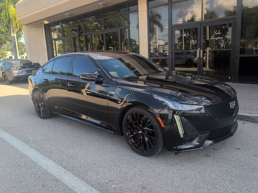 Used 2024 Cadillac CT5 V w/ LPO, Red Accent Package RWD image 1