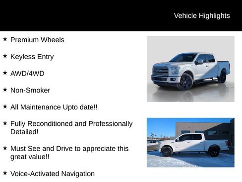 Used 2017 Ford F150 Limited w/ Trailer Tow Package image 16