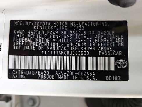 Certified 2024 Toyota Camry SE image 23