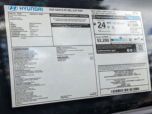 Used 2025 Hyundai Santa Fe SEL image 17