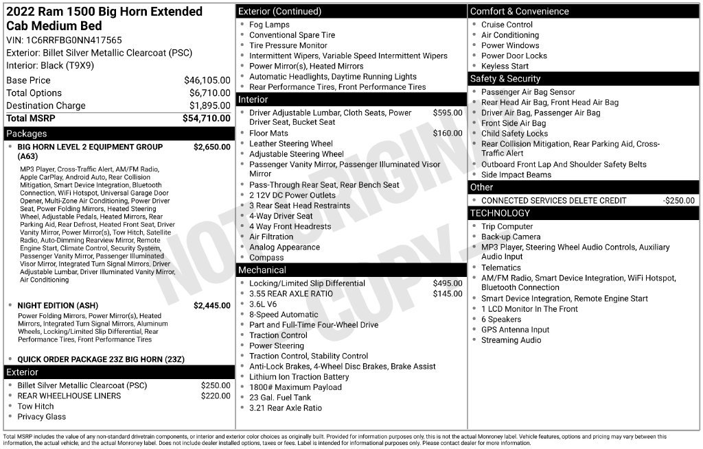 Certified 2022 RAM 1500 Big Horn AWD/4WD image 25