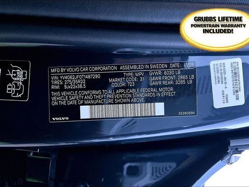 New 2026 Volvo XC90 B6 Ultra w/ Protection Package Premier image 35