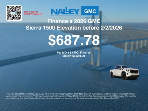 New 2026 GMC Sierra 1500 Elevation w/ X31 Off-Road Package image 7